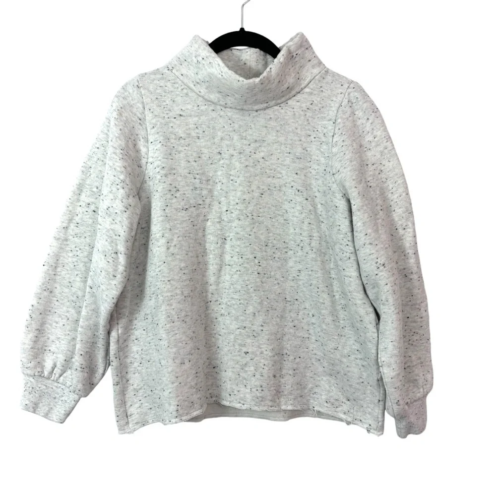 Madewell MWL Make Weekends Longer Betterterry Relaxed Turtleneck Sweatshirt Sz S - Picture 3 of 12